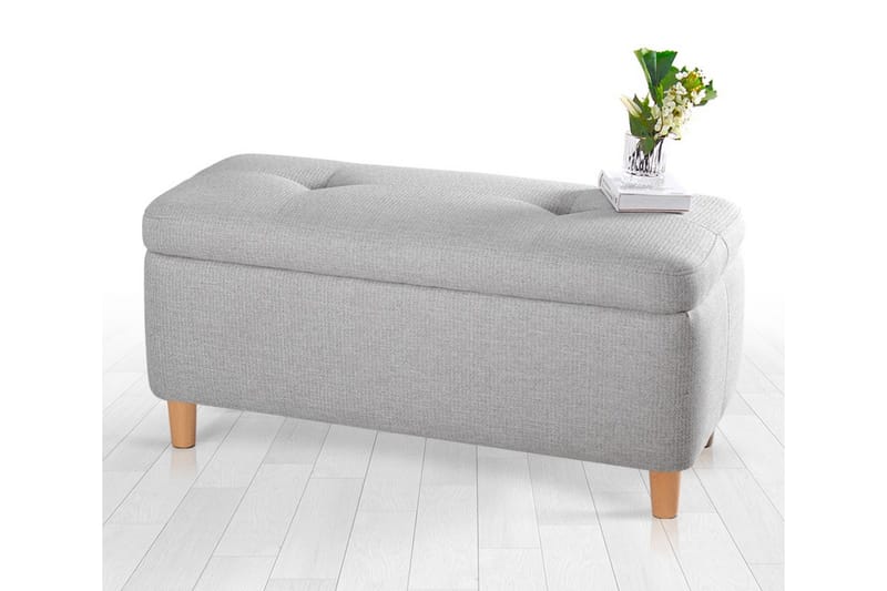 Mansi Sittpuff 100 cm - Ljusgrå - Möbler - Vardagsrum - Stolar & sittmöbler - Sittpuff