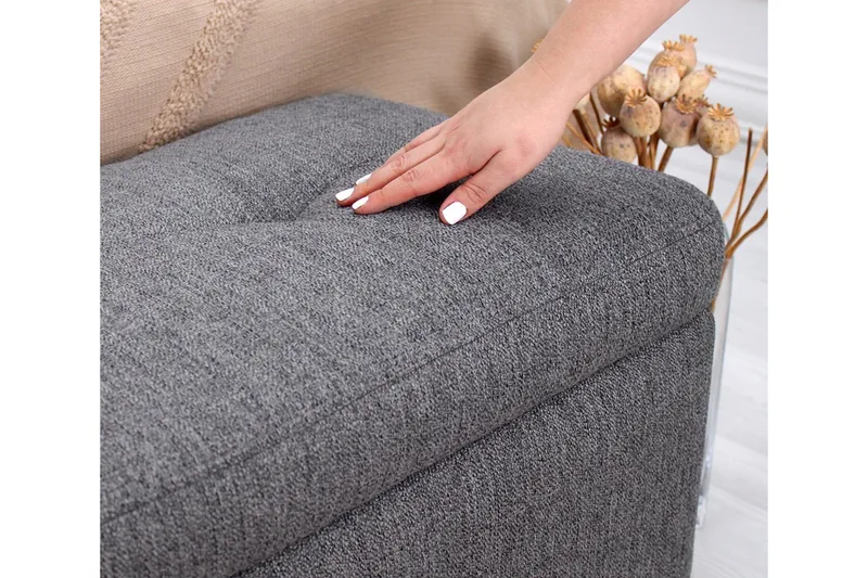 Mansi Sittpuff 100 cm - Mörkgrå - Möbler - Vardagsrum - Stolar & sittmöbler - Sittpuff