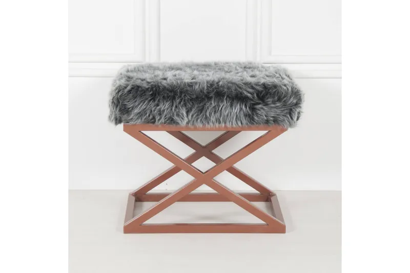 Mantu Sittpuff 50 cm, Mörkgrå