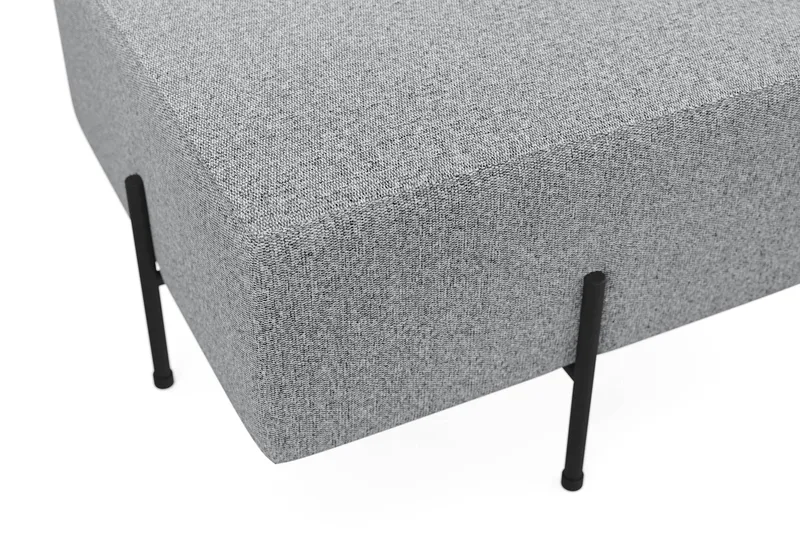 Menard Compact Sittpuff 60 cm Kvadratisk - Grå - Möbler - Vardagsrum - Stolar & sittmöbler - Sittpuff