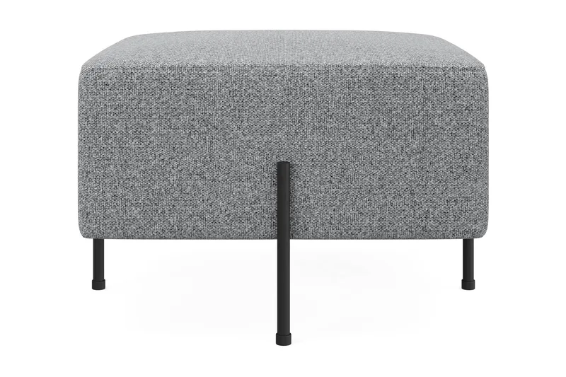 Menard Compact Sittpuff 60 cm Kvadratisk, Grå