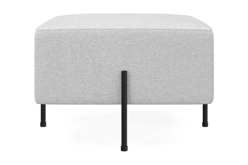 Menard Compact Sittpuff 60 cm Kvadratisk - Ljusgrå - Möbler - Vardagsrum - Stolar & sittmöbler - Sittpuff
