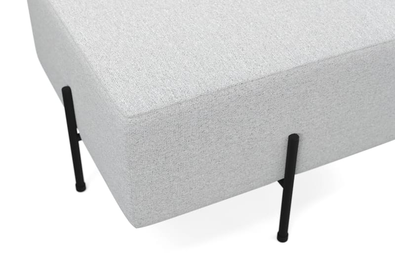 Menard Compact Sittpuff 60 cm Kvadratisk - Ljusgrå - Möbler - Vardagsrum - Stolar & sittmöbler - Sittpuff