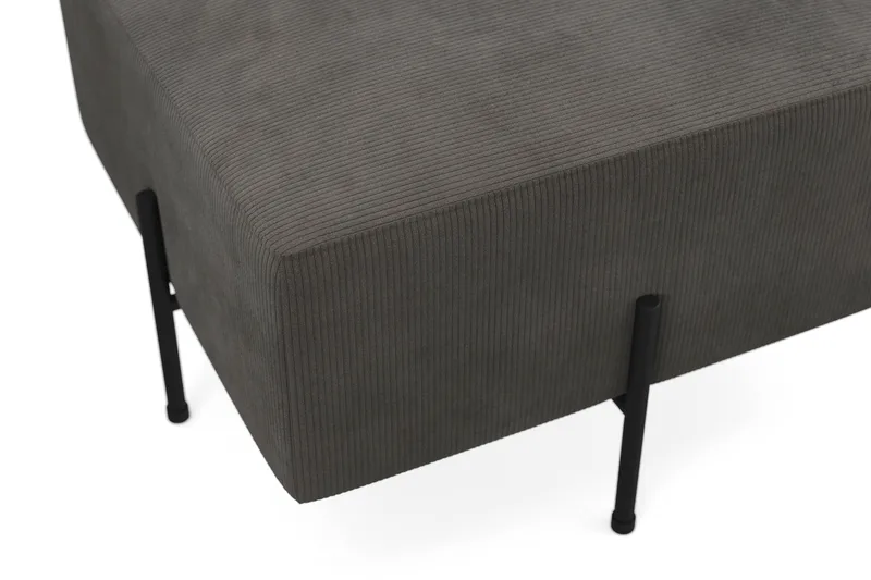 Menard Compact Sittpuff 60 cm Kvadratisk - Mörkgrå - Möbler - Vardagsrum - Stolar & sittmöbler - Sittpuff