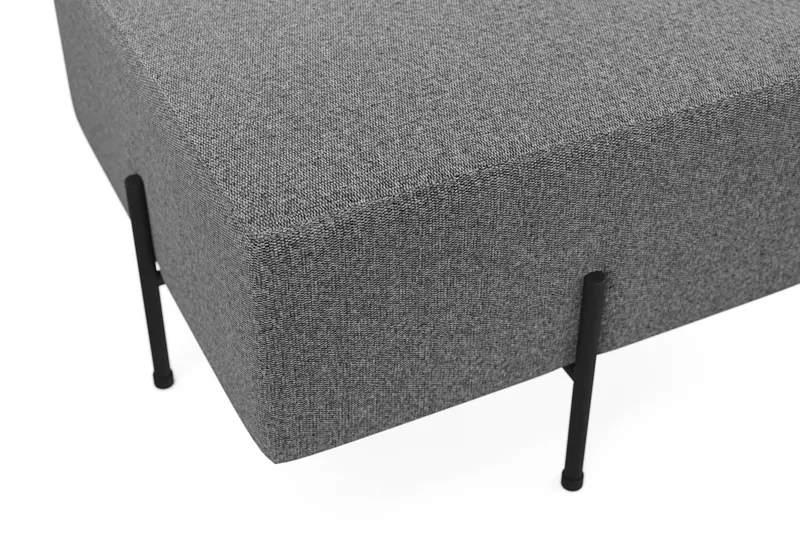 Menard Compact Sittpuff 60 cm Kvadratisk - Mörkgrå - Möbler - Vardagsrum - Stolar & sittmöbler - Sittpuff