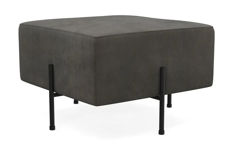 Menard Compact Sittpuff 60 cm Kvadratisk - Mörkgrå - Möbler - Vardagsrum - Stolar & sittmöbler - Sittpuff