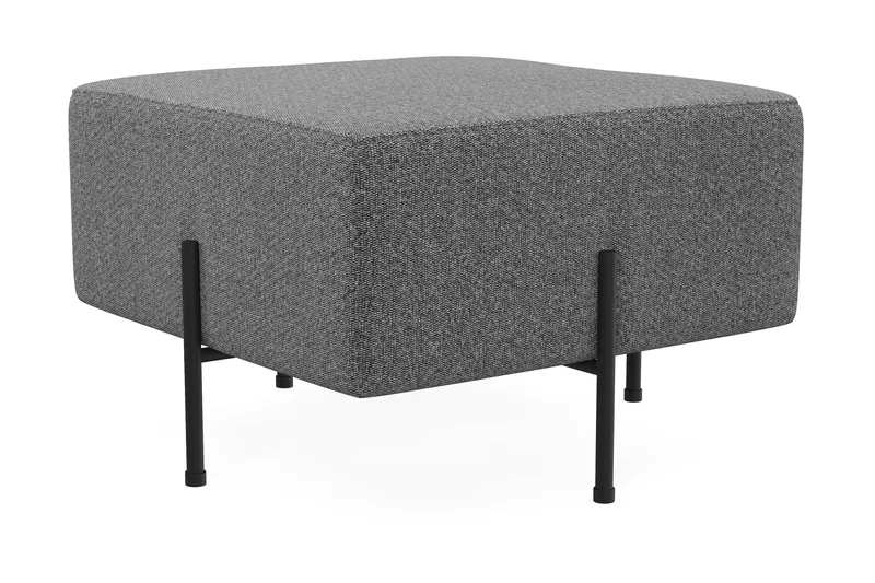 Menard Compact Sittpuff 60 cm Kvadratisk - Mörkgrå - Möbler - Vardagsrum - Stolar & sittmöbler - Sittpuff
