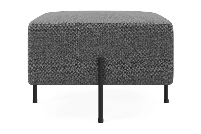 Menard Compact Sittpuff 60 cm Kvadratisk, Mörkgrå