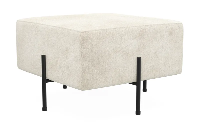 Menard Compact Sittpuff 60 cm Kvadratisk - Vit - Möbler - Vardagsrum - Stolar & sittmöbler - Sittpuff