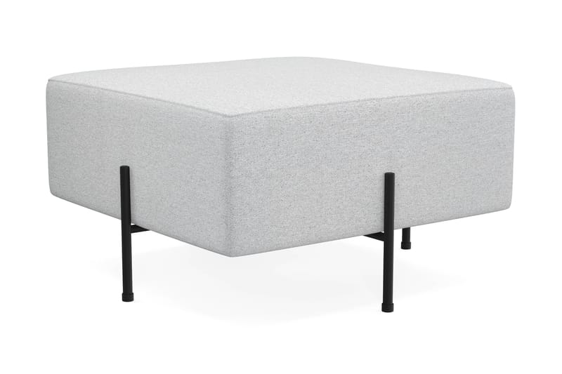 Menard Compact Sittpuff 70 cm Kvadratisk - Ljusgrå - Möbler - Vardagsrum - Stolar & sittmöbler - Sittpuff