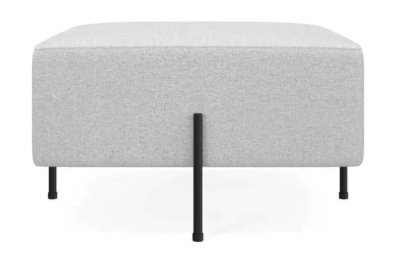 Menard Compact Sittpuff 70 cm Kvadratisk, Ljusgrå