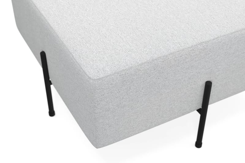 Menard Compact Sittpuff 70 cm Kvadratisk - Ljusgrå - Möbler - Vardagsrum - Stolar & sittmöbler - Sittpuff