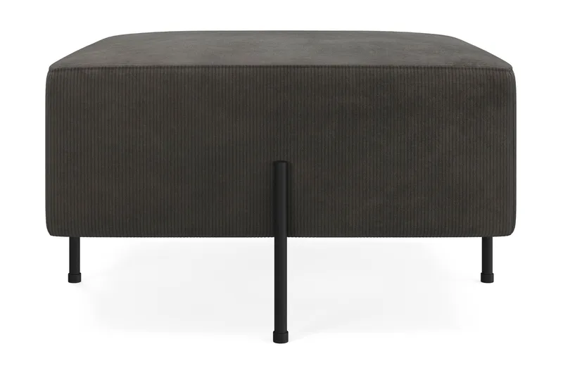 Menard Compact Sittpuff 70 cm Kvadratisk, Mörkgrå