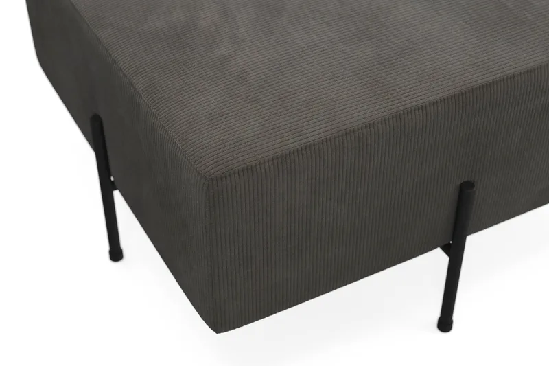 Menard Compact Sittpuff 70 cm Kvadratisk - Mörkgrå - Möbler - Vardagsrum - Stolar & sittmöbler - Sittpuff