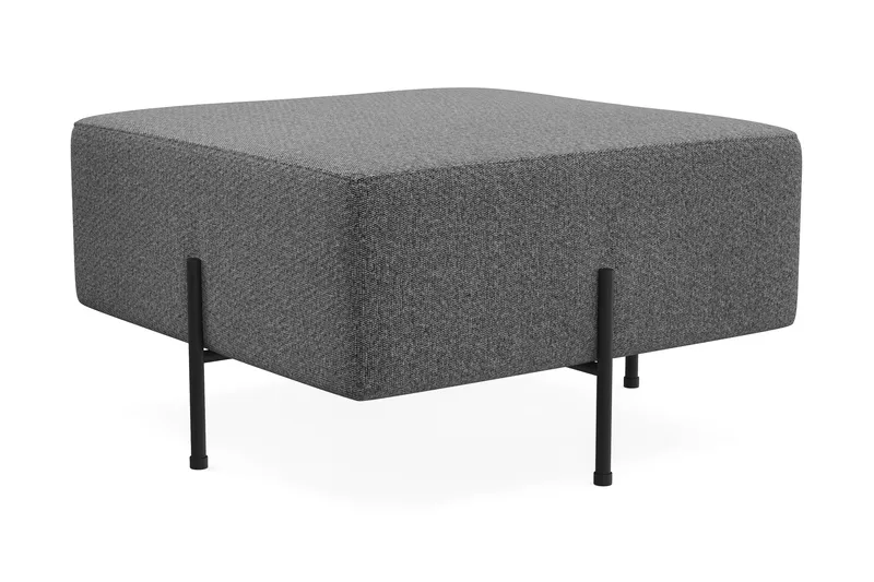 Menard Compact Sittpuff 70 cm Kvadratisk - Mörkgrå - Möbler - Vardagsrum - Stolar & sittmöbler - Sittpuff