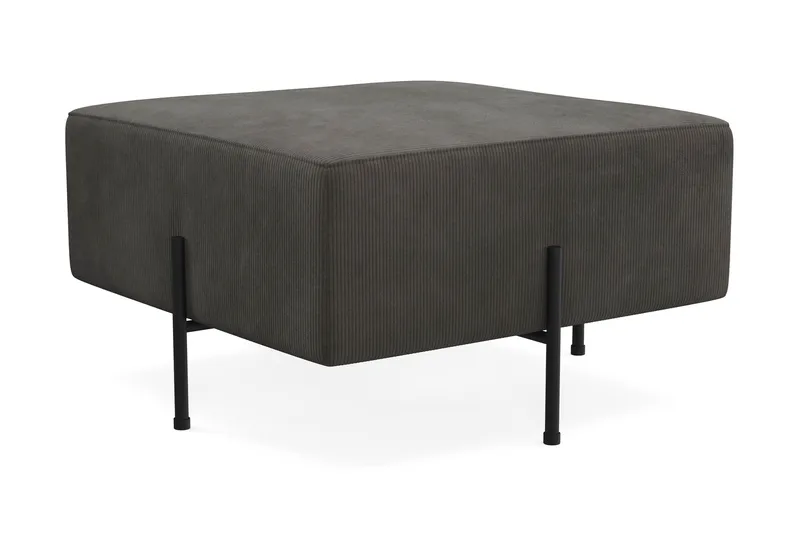 Menard Compact Sittpuff 70 cm Kvadratisk - Mörkgrå - Möbler - Vardagsrum - Stolar & sittmöbler - Sittpuff