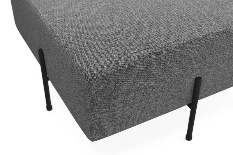 Menard Compact Sittpuff 70 cm Kvadratisk - Mörkgrå - Möbler - Vardagsrum - Stolar & sittmöbler - Sittpuff