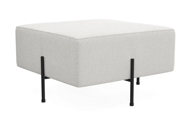 Menard Compact Sittpuff 70 cm Kvadratisk - Vit - Möbler - Vardagsrum - Stolar & sittmöbler - Sittpuff