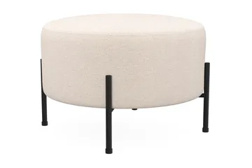 Menard Compact Sittpuff Rund 60 cm - Beige - Möbler - Vardagsrum - Stolar & sittmöbler - Sittpuff