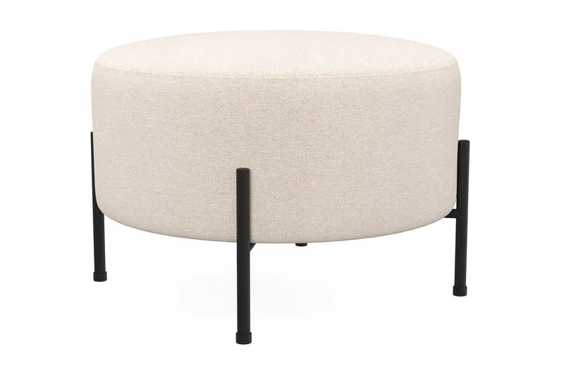 Menard Compact Sittpuff Rund 60 cm - Beige - Möbler - Vardagsrum - Stolar & sittmöbler - Sittpuff