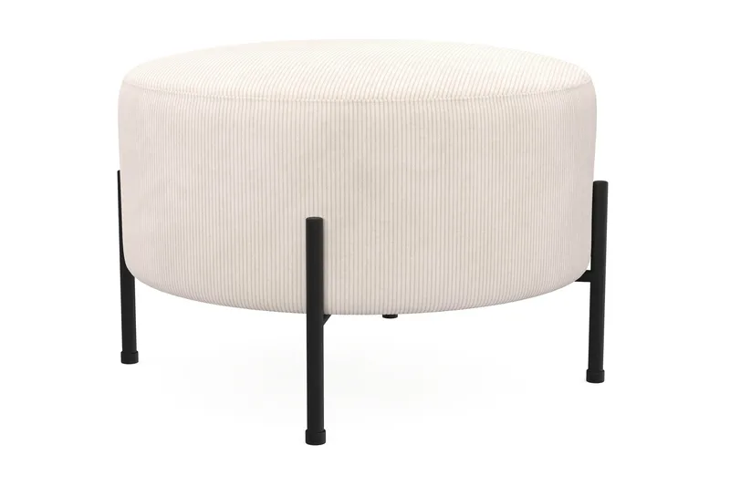 Menard Compact Sittpuff Rund 60 cm - Beige - Möbler - Vardagsrum - Stolar & sittmöbler - Sittpuff