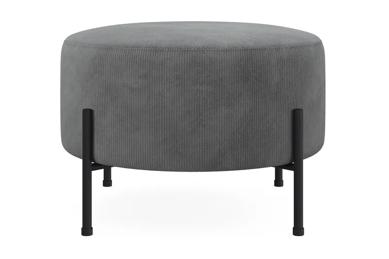 Menard Compact Sittpuff Rund 60 cm - Grå - Möbler - Vardagsrum - Stolar & sittmöbler - Sittpuff