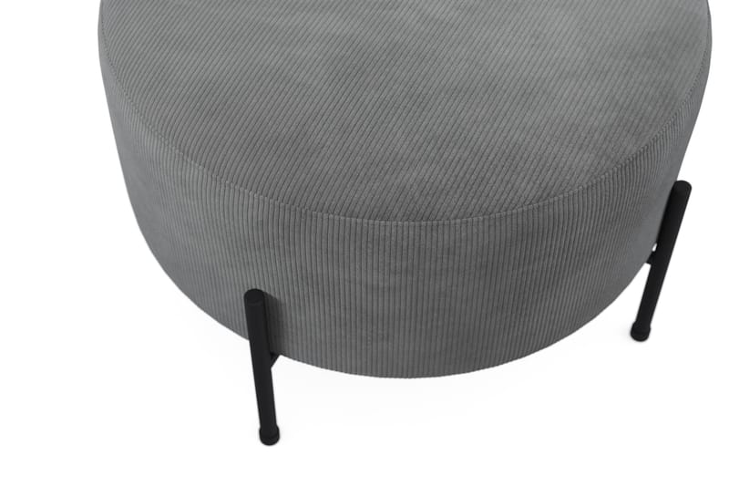 Menard Compact Sittpuff Rund 60 cm - Grå - Möbler - Vardagsrum - Stolar & sittmöbler - Sittpuff