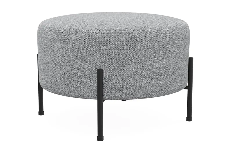 Menard Compact Sittpuff Rund 60 cm - Grå - Möbler - Vardagsrum - Stolar & sittmöbler - Sittpuff