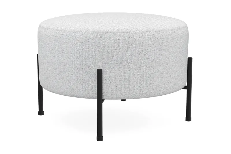 Menard Compact Sittpuff Rund 60 cm - Ljusgrå - Möbler - Vardagsrum - Stolar & sittmöbler - Sittpuff
