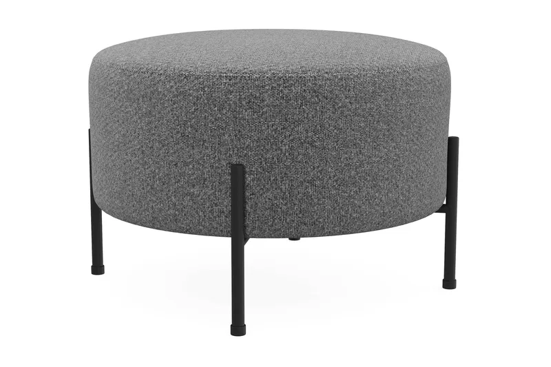 Menard Compact Sittpuff Rund 60 cm - Mörkgrå - Möbler - Vardagsrum - Stolar & sittmöbler - Sittpuff