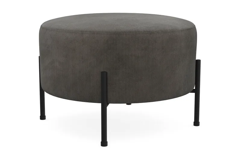 Menard Compact Sittpuff Rund 60 cm - Mörkgrå - Möbler - Vardagsrum - Stolar & sittmöbler - Sittpuff