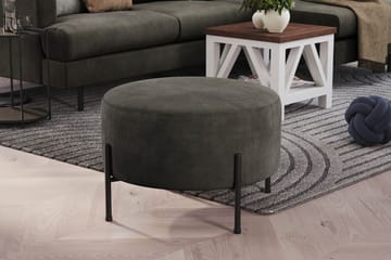 Menard Compact Sittpuff Rund 60 cm - Mörkgrå - Möbler - Vardagsrum - Stolar & sittmöbler - Sittpuff