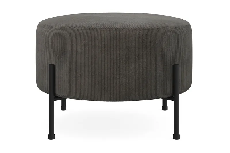 Menard Compact Sittpuff Rund 60 cm, Mörkgrå
