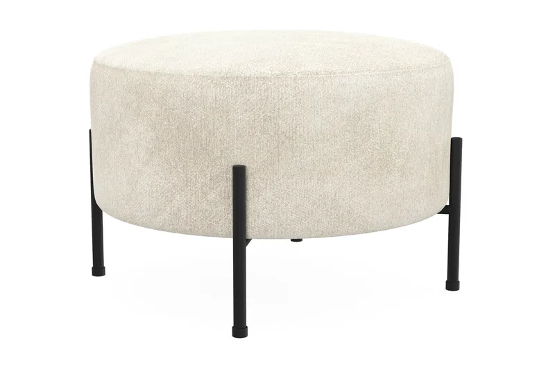 Menard Compact Sittpuff Rund 60 cm - Vit - Möbler - Vardagsrum - Stolar & sittmöbler - Sittpuff