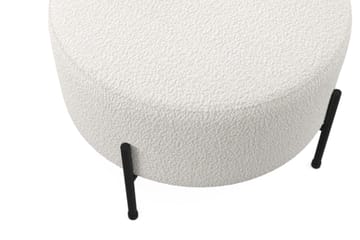Menard Compact Sittpuff Rund 60 cm - Vit - Möbler - Vardagsrum - Stolar & sittmöbler - Sittpuff
