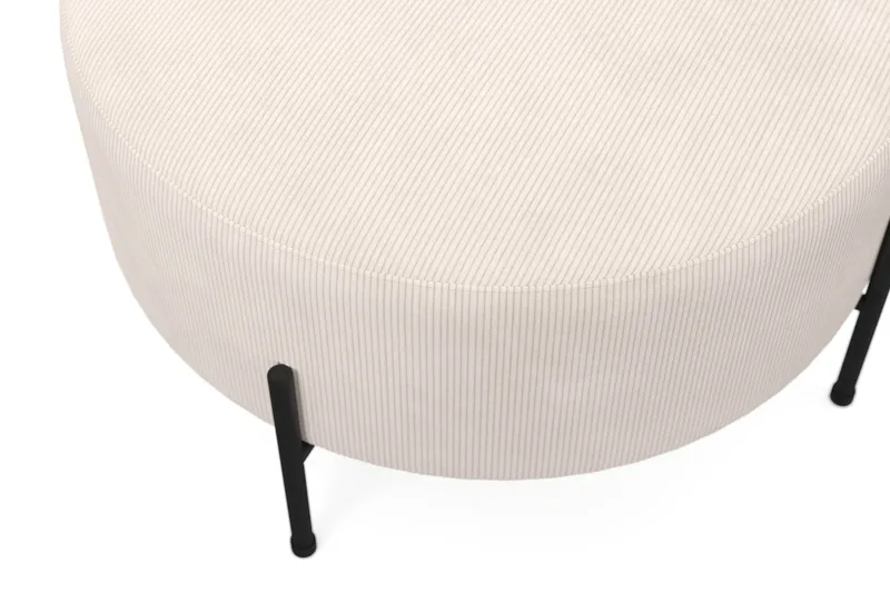 Menard Compact Sittpuff Rund 70 cm - Beige - Möbler - Vardagsrum - Stolar & sittmöbler - Sittpuff