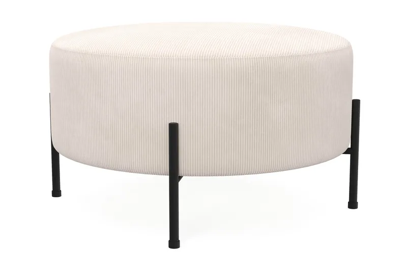 Menard Compact Sittpuff Rund 70 cm - Beige - Möbler - Vardagsrum - Stolar & sittmöbler - Sittpuff