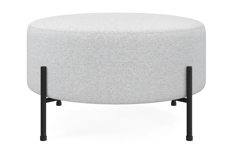Menard Compact Sittpuff Rund 70 cm, Ljusgrå