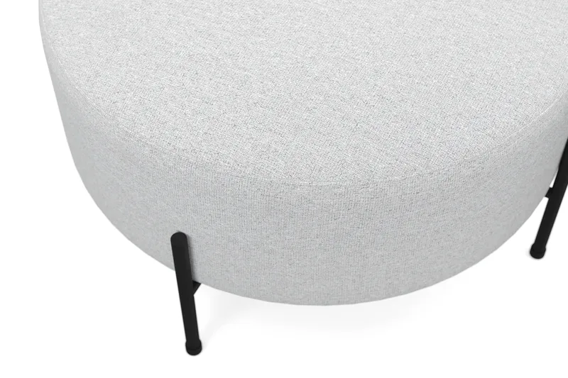 Menard Compact Sittpuff Rund 70 cm - Ljusgrå - Möbler - Vardagsrum - Stolar & sittmöbler - Sittpuff
