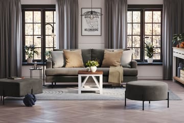 Menard Compact Sittpuff Rund 70 cm - Mörkgrå - Möbler - Vardagsrum - Stolar & sittmöbler - Sittpuff