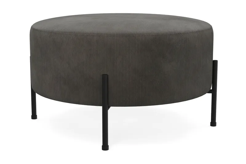 Menard Compact Sittpuff Rund 70 cm - Mörkgrå - Möbler - Vardagsrum - Stolar & sittmöbler - Sittpuff