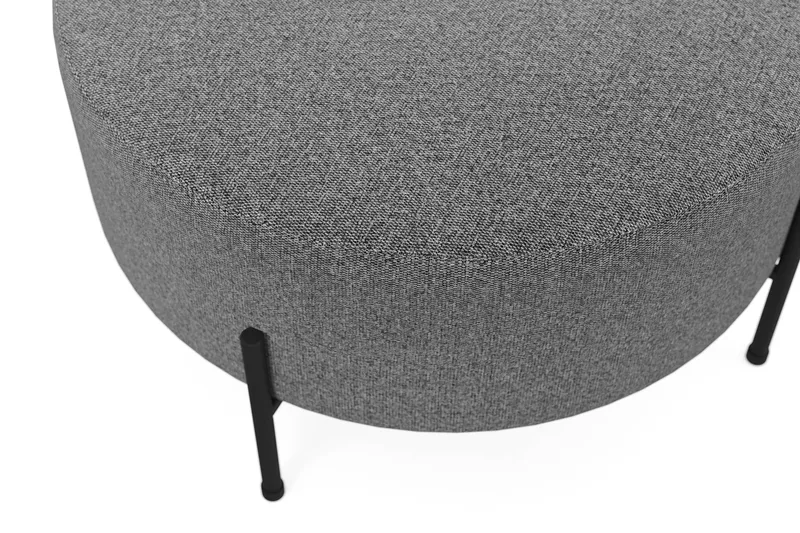 Menard Compact Sittpuff Rund 70 cm - Mörkgrå - Möbler - Vardagsrum - Stolar & sittmöbler - Sittpuff
