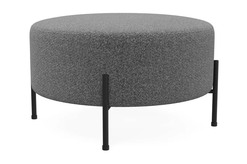 Menard Compact Sittpuff Rund 70 cm - Mörkgrå - Möbler - Vardagsrum - Stolar & sittm öbler - Sittpuff
