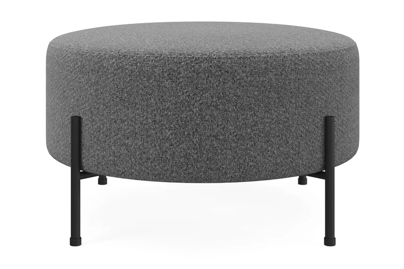 Menard Compact Sittpuff Rund 70 cm, Mörkgrå