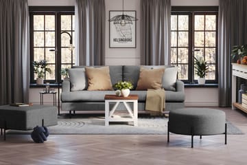 Menard Compact Sittpuff Rund 70 cm - Mörkgrå - Möbler - Vardagsrum - Stolar & sittmöbler - Sittpuff