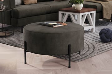 Menard Compact Sittpuff Rund 70 cm - Mörkgrå - Möbler - Vardagsrum - Stolar & sittmöbler - Sittpuff