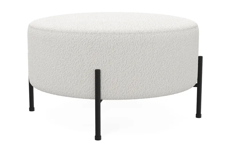 Menard Compact Sittpuff Rund 70 cm - Vit - Möbler - Vardagsrum - Stolar & sittmöbler - Sittpuff