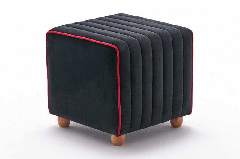 MOMAYA Sittpuff Svart/Natur - Sittpuff