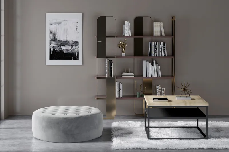 Montyda Sittpuff Rund - Grå - Möbler - Vardagsrum - Stolar & sittmöbler - Sittpuff