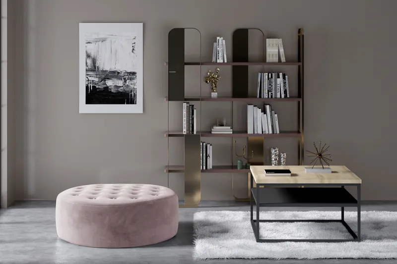 Montyda Sittpuff Rund - Rosa - Möbler - Vardagsrum - Stolar & sittmöbler - Sittpuff